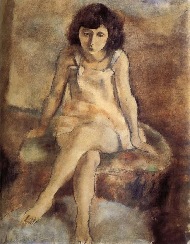 Jules Pascin Be seated lass Sweden oil painting art
